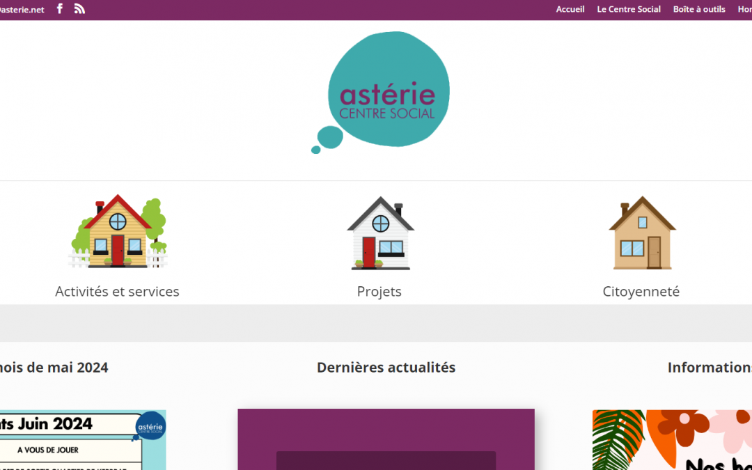 Refonte du site web du centre social Astérie à Plougastel-Daoulas