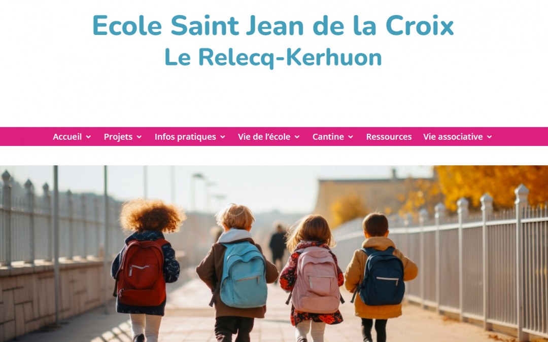 Nouveau site web : école St Jean de la Croix au Relecq Kerhuon