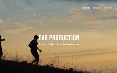 Nouveau site web : EVO Production (agence de production photo vidéo)